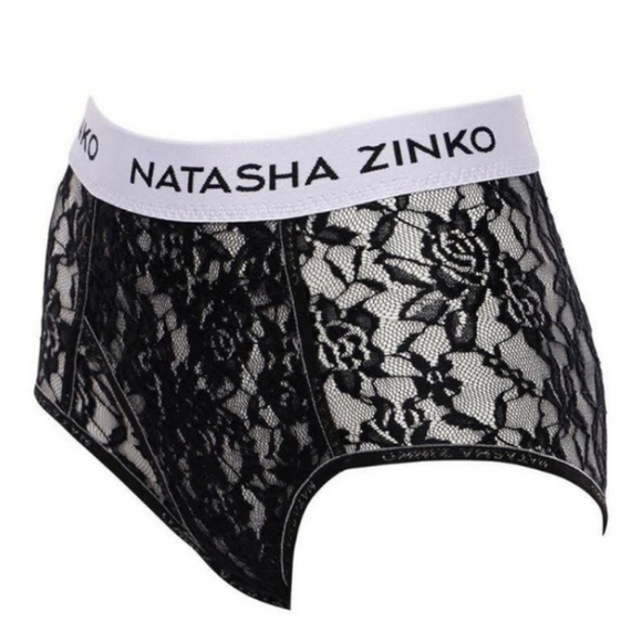 NWoT Natasha Zinko laced logo briefs - Picture 6 of 9